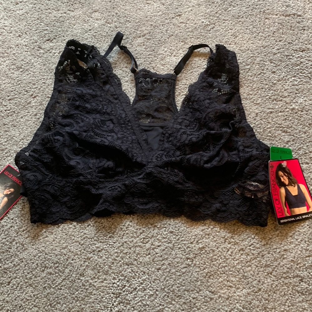 NWT - Lily of France sensational lace bralette.